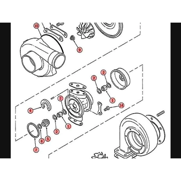 Turbolader Lagergehäuse 430027-0025 – Kompatibel Mit T3, T4, T04B, T04E, TA31, TA34 Und Mehr