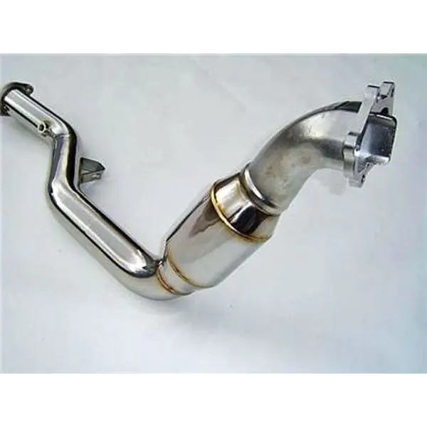 Invidia Polished Divided Wastegate Downpipe with High Flow Cat for