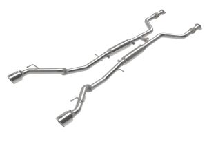 2023+ Nissan 400Z aFe Takada SS CAT Back Exhaust w- Polished Tips