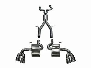 Corsa Performance Dual Rear Exit Catback with Twin 4.0 Inch Tips - XtremePlus Sound Level