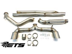 ETS Extreme Exhaust System - No Mufflers for 2016+ Ford Focus RS