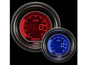 ProSport Evo Electrical Boost Gauge Red and Blue