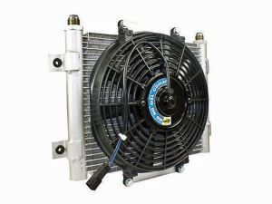BD Diesel Xtrude Trans Cooler with Fan 5.5 inch