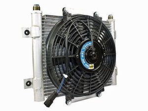 BD Diesel Xtrude Core Heavy Duty Trans Cooler with Fan and -10 JIC Male Connection