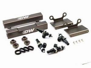 DeatschWerks Side Feed to Top Feed Fuel Rail Conv Kit with 1500cc Injectors