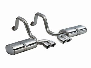 Corsa Perfromance Dual Rear Exit Axle-Back with Twin 3.5 Inch Tips - Sport Sound Level