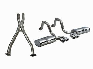 Corsa Perfromance Dual Rear Exit Cat-Back with Twin 3.5 Inch Tips - Sport Sound Level