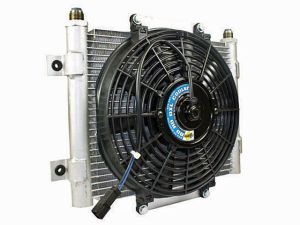 BD Diesel Xtrude Trans Cooler with Fan 5.5in