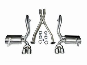 Corsa Performance Dual Rear Exit Cat-Back with Twin 3.5 Inch Tips - Xtreme Sound Level