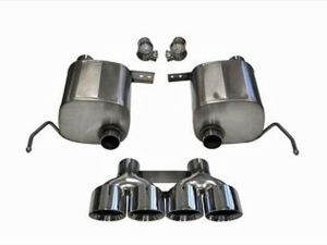 Corsa Performance Valve-Back Exhaust System with quad 4.5 Inch Tips - Sport Sound Level