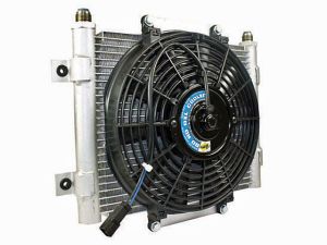 BD Diesel Xtrude Trans Cooler with Fan - 5.5 inch