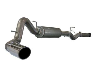 aFe Power Large Bore-HD 4 Inch 409 Stainless Steel Cat-Back Exhaust System