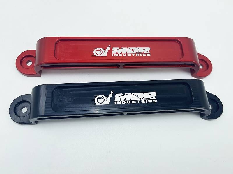 Blue Anodized Billet Aluminum Battery Tie Down Bar – Fits Honda Civic Group 51 Battery