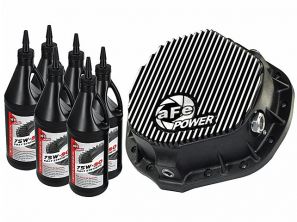 aFe Power Pro Series Rear Differential Cover Black Finish with Gear Oil