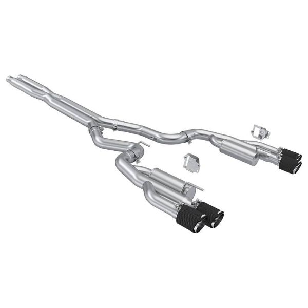 2024+ Mustang S650 5.0L MBRP 3" Stainless CAT Back Exhaust w- Quad CF Tips-Vehicles Ford Performance Parts Ford Mustang Performance Parts Search Results-2161.750000