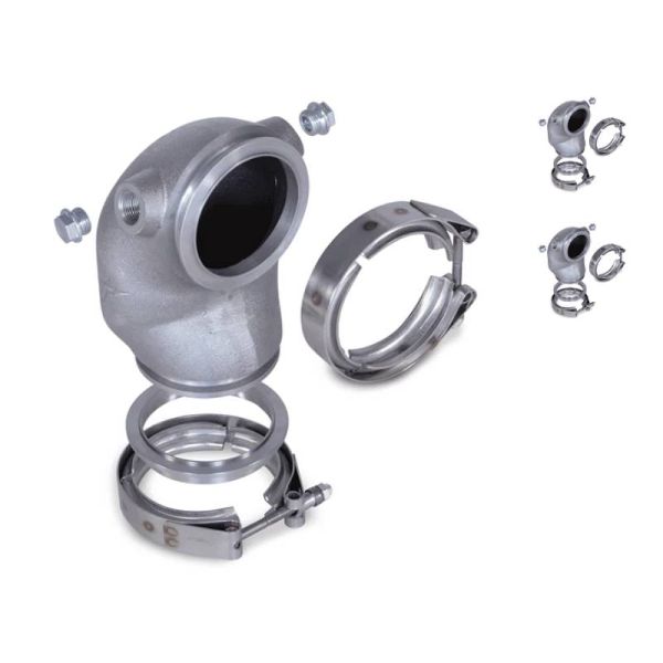 3" VBand Tight Radius CAST Downpipe-Turbo Accessories Turbo VBands Turbochargers Universal Installation Accessories Search Results Featured Deals-299.000000