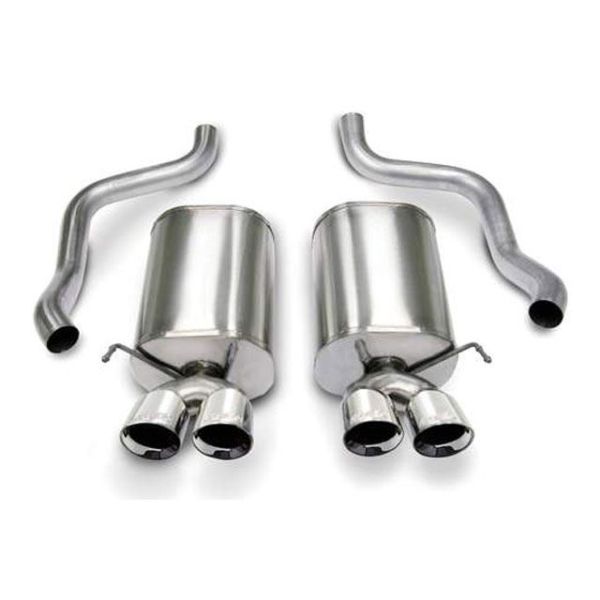 Corsa Performance Dual Rear Exit Axle-Back with Twin 4.5 Inch Tips - Sport Sound Level-Turbo Kits Chevy Corvette C6 Performance Parts Search Results-2563.000000