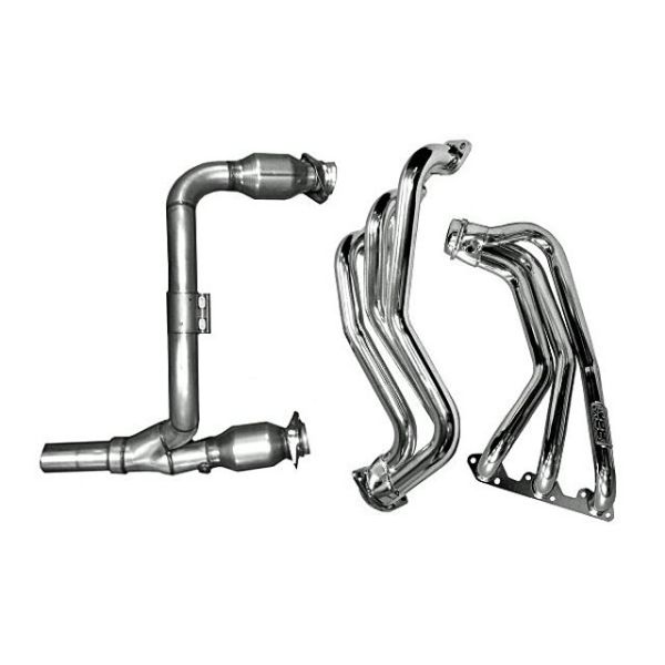 BBK Performance Long-Tube Headers with Cats - Ceramic Coated