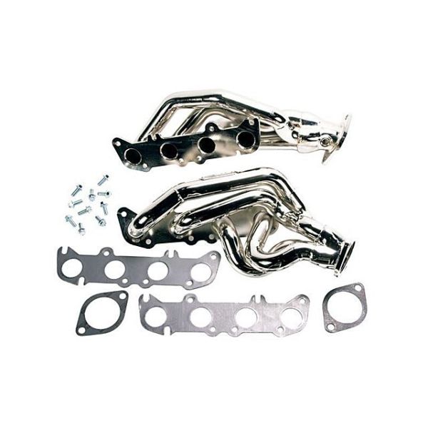 BBK Performance Shorty Tuned Length Exhaust Headers - Chrome-Turbo Kits Ford Mustang Performance Parts Search Results-519.990000