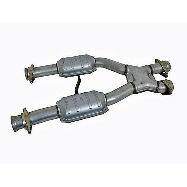 BBK Performance Short Mid X Pipe with Catalytic Converters - Aluminized Steel-Turbo Kits Ford Mustang Performance Parts Search Results-599.990000