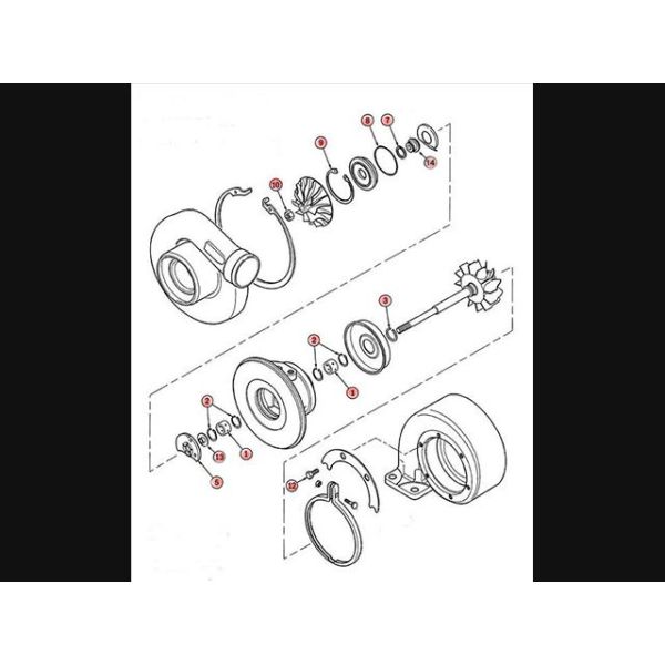 Holset HE351VE Turbo Rebuild Kit