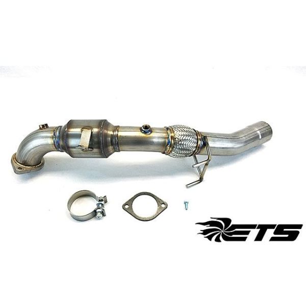 ETS Downpipe with GESI High Flow CAT-Ford Focus RS Performance Parts Search Results-1195.000000