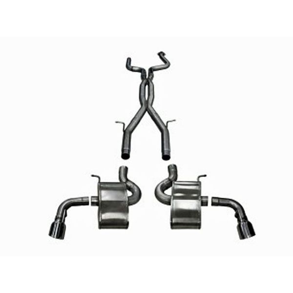 Corsa Performance Dual Rear Exit Catback with Twin 4.0 Inch Tips - Xtreme Sound Level