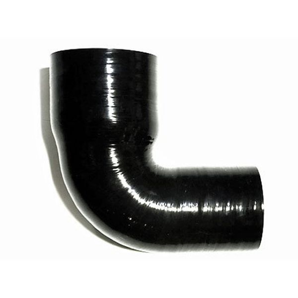 Vibrant 2.50in ID x 3in ID Gloss Black Silicone 45 Degree Transition Elbow