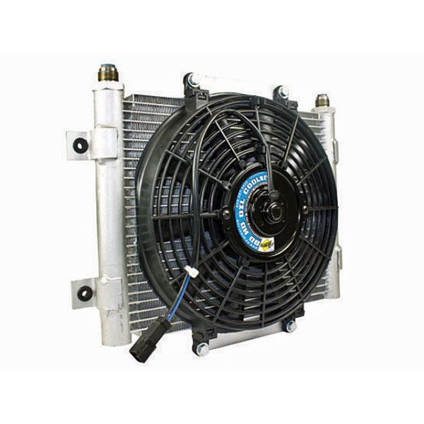 BD Diesel Xtrude Trans Cooler with Fan 5.5in