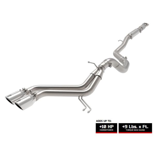 aFe Takeda 3in 304 SS Cat-Back Exhaust Hyundai Veloster N (19-20) (49-37008-P)