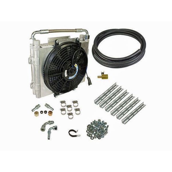 BD Diesel Xtrude Double Stacked Transmission Cooler Kit - Universial 0.50 in Tubing