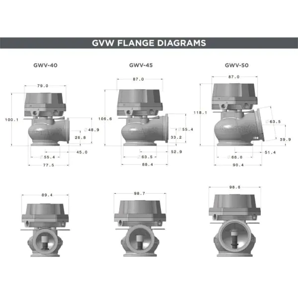 トゥヴェール Garrett GVW-40 40mm External Wastegate - Silver | 908827-0004