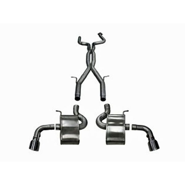 Corsa Performance Dual Rear Exit Catback with Single 4.5 Inch Tips - XtremePlus Sound Level-Turbo Kits Chevy Camaro Performance Parts Search Results Turbo Kits Chevy Camaro Performance Parts Search Results-3215.800000