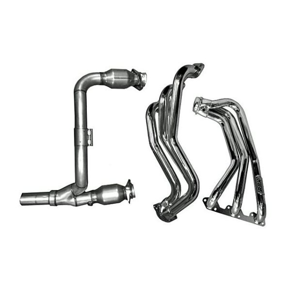 BBK Performance Long-Tube Headers with Cats - Chrome-Turbo Kits Jeep Wrangler Performance Parts Search Results-1459.990000