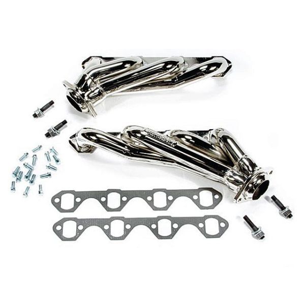 BBK Performance Shorty Unequal Length Exhaust Headers - Chrome-Turbo Kits Ford Mustang Performance Parts Search Results-389.990000