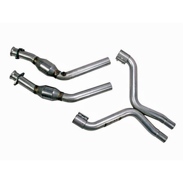 BBK Performance High Flow X Pipe With Catalytic Converters - Aluminized Steel-Turbo Kits Ford Mustang Performance Parts Search Results-719.990000