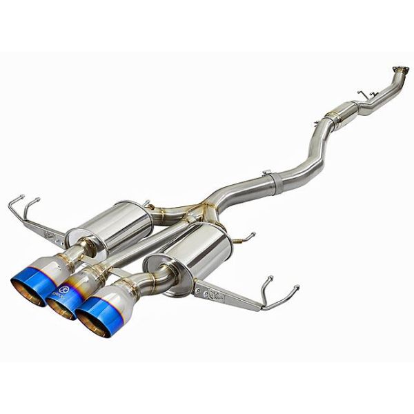 aFe Power Takeda 3 inch Cat-Back Exhaust with Blue Flame Tips -Turbo Kits Honda Civic Type R Performance Parts Search Results-2072.070000