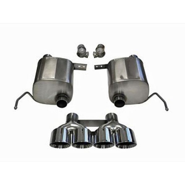 Corsa Performance Dual Rear Exit Valve-Back with Quad 4.5 Inch Tips - Xtreme Sound Level-Turbo Kits Chevy Corvette C7 Performance Parts Search Results-2915.000000
