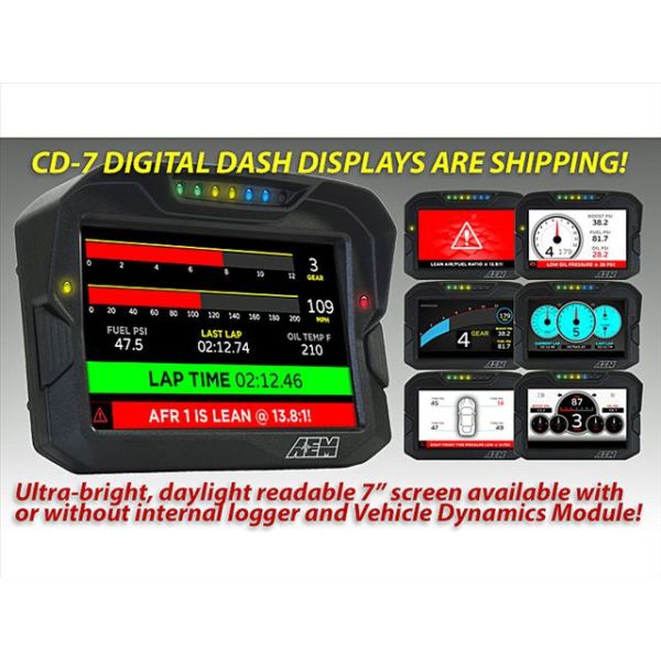 AEM CD-7 Digital Dash Displays-Universal Gauges, Etc Search Results-1623.000000